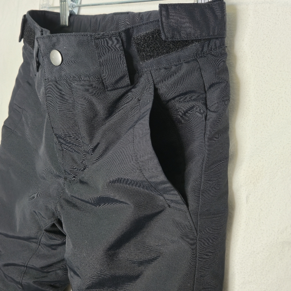Columbia Kids Black Rain Pants With Outgroqn Adjustable Bottom Cuffs Size S (8) - Picture 4 of 9
